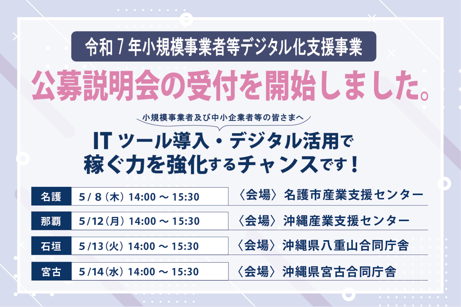 小規模事業者等デジタル化支援補助金公募説明会